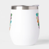 Tulipe colorée Lettrée "V" (Gauche)