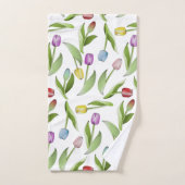 Tulipe colorée moderne (Serviette à main)