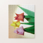Tulipe colorée Origami Fleurs Puzzle (Vertical)
