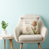 Tulipe de perroquet rose Coussin d'anniversaire pe (Chaise)