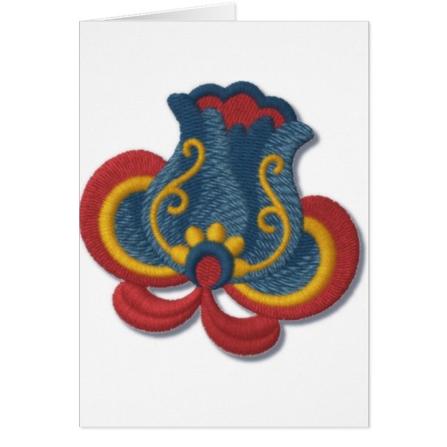 Tulipe de Rosemaling de Norvégien (Devant)