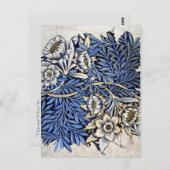 "Tulipe et saule" par William Morris - carte (Devant / Derrière)