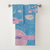 Tulipe florale moderne rose et violet (En situation)