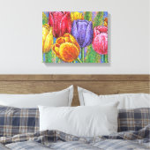 Tulipe florale toile étirée Imprime l'art mural (Insitu(Chambre))