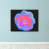 Tulipe fluorescente en toile (Insitu (Plancher de Bois))