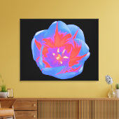 Tulipe fluorescente en toile (Insitu(Salon))
