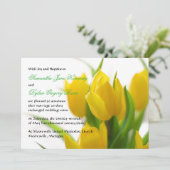 Tulipe jaune - Faire-part de mariage (Debout devant)