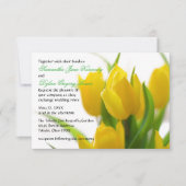 Tulipe jaune - Faire-part de mariage 3x5 (Devant)