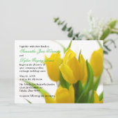 Tulipe jaune - Invitation de mariage (Debout devant)