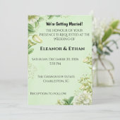 Tulipe jaune vibrant et faire-part de mariage form (Debout devant)