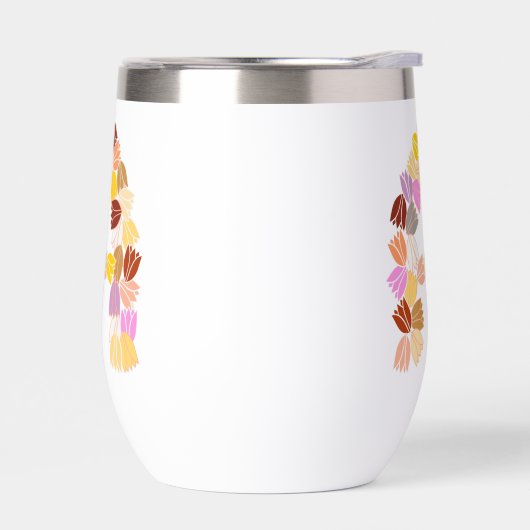 Tulipe multicolore Lettrée "A" (Gauche)