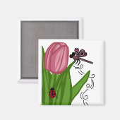Tulipe n aimant de libellule (Recto/Verso)