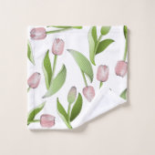 Tulipe rose moderne (Gant de toilette)