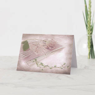 Tulipe Rose Sur Cartes D'Anniversaire