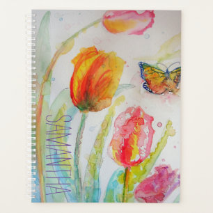 Tulipe rose Tulipes Aquarelle Nom de femme Non