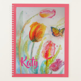 Tulipe rose Tulipes Floral Fleurs Carnet Planifica