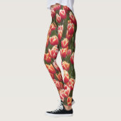Tulipe rouge et blanche Legging (Gauche)