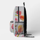 Tulipe rouge rose Tulipe Aquarelle Filles sac à do (Droite)