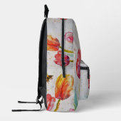 Tulipe rouge rose Tulipe Aquarelle Filles sac à do (Gauche)