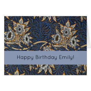 Tulipe Saules Motif Bleu Floral de William Morris