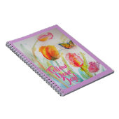 Tulipe Tulipes Fleurs Floral Cahier (Côté Droit)