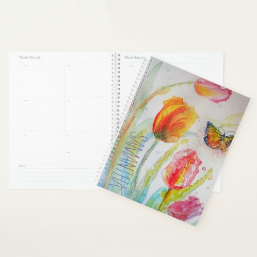 Tulipe Tulipes Rose Clair Nom Féminin Sans (Devant avec enveloppe)