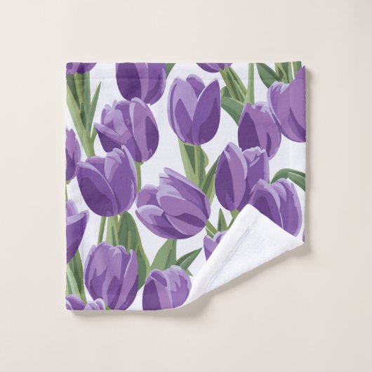 Tulipes (Gant de toilette)