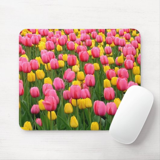Tulipes 1 tapis de souris (Avec souris)