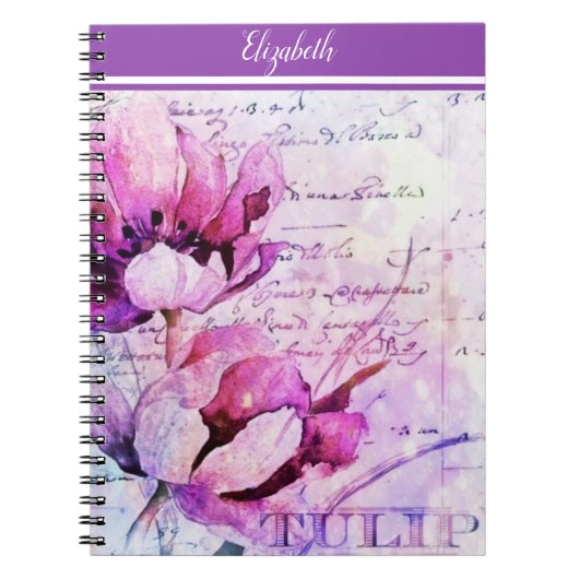 Tulipes aquarelle cahier (Devant)