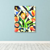 Tulipes Art Déco Artistique (Insitu (Plancher de Bois))