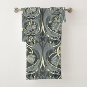 Tulipes Art Nouveau Nuances de gris