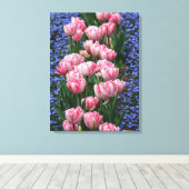 Tulipes Art-Pink En Toile (Insitu (Plancher de Bois))
