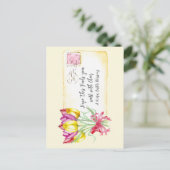Tulipes bienveillantes de Pâques | Carte postale (Debout devant)