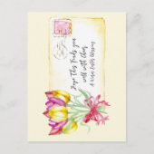 Tulipes bienveillantes de Pâques | Carte postale (Devant)