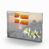 Tulipes blanches avec bloc photo (Droite)
