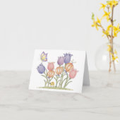Tulipes - Carte de note (Fleur jaune)