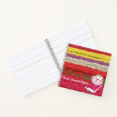 Tulipes Champ Cust. Carnet Carré texte (Intérieur)