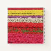 Tulipes Champ Cust. Carnet Carré texte (Dos)