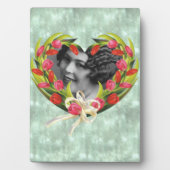 Tulipes Coeur Art Cadre Plaque (Devant)