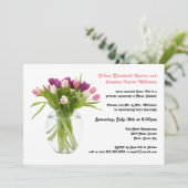 Tulipes Colorées dans un Vase - Faire-Part de Mari (Debout devant)