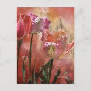 Tulipes Couleurs De L'Amour Art Carte Postale