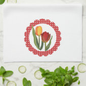 Tulipes Country Serviette de cuisine (Plié)