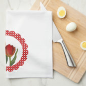 Tulipes Country Serviette de cuisine (Quart Plié)