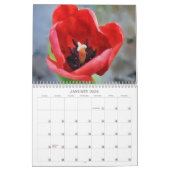 Tulipes dans l'aquarelle Floral Art Calendrier (Jan 2026)