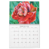 Tulipes dans l'aquarelle Floral Art Calendrier (Feb 2026)