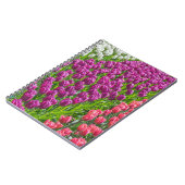 Tulipes dans le carnet de trois couleurs (Côté gauche)