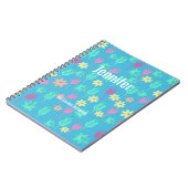 Tulipes de Carnet personnalisées multicolores (Côté gauche)
