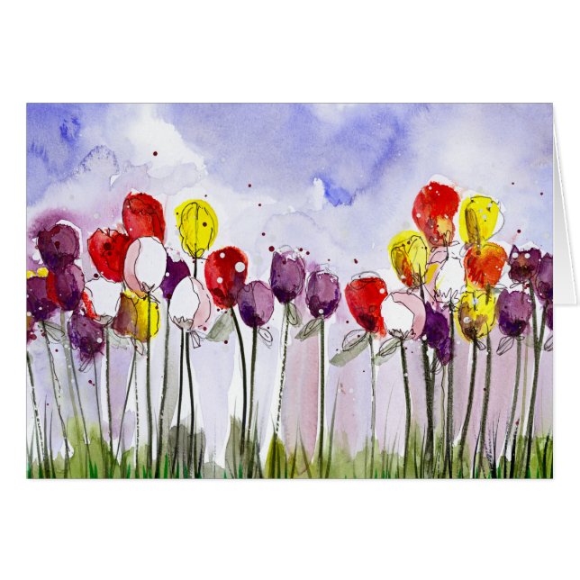 Tulipes de printemps (Devant horizontal)