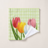 Tulipes de ressort (Gant de toilette)