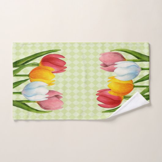 Tulipes de ressort (Serviette à main)